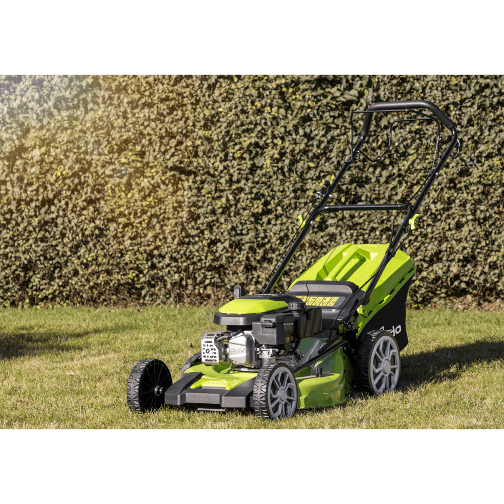 Dellonda Self-Propelled Petrol Lawnmower Grass Cutter with Height Adjustment & Grass Bag 170cc 20"/51cm 4-Stroke Engine Model No- DG102