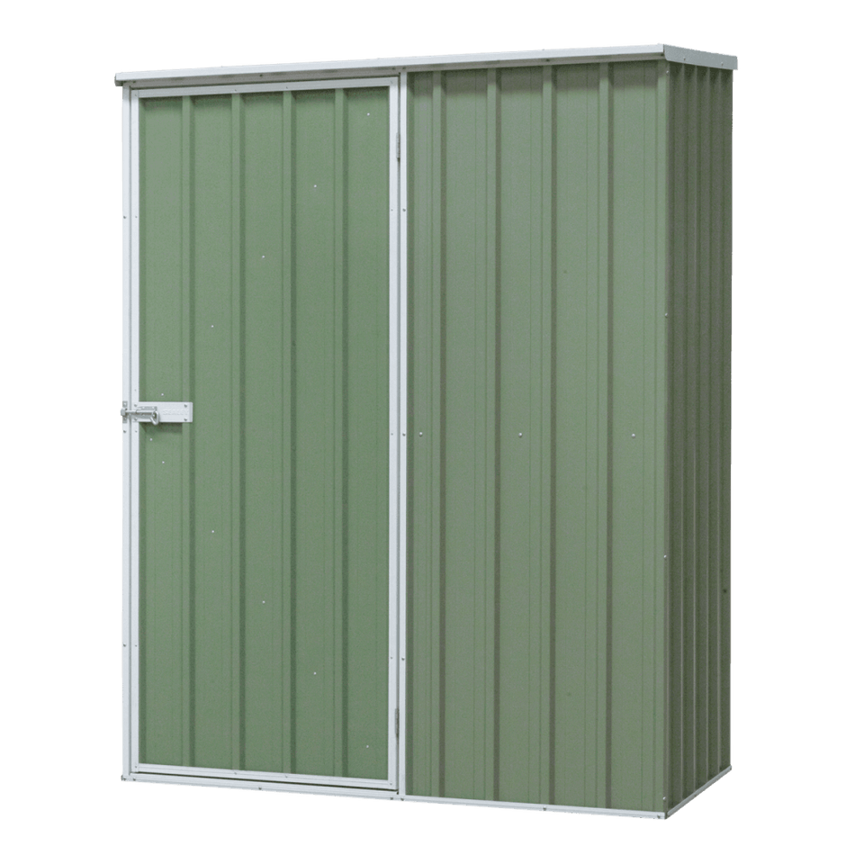 Dellonda Galvanized Steel Storage Shed with Pent Style Roof 150 x 80 x 190cm - Green Model No- DG113
