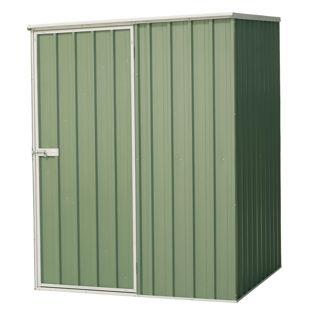 Dellonda Galvanized Steel Storage Shed with Pent Style Roof 151 x 151 x 200cm - Green Model No- DG114