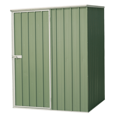 Dellonda Galvanized Steel Storage Shed with Pent Style Roof 151 x 151 x 200cm - Green Model No- DG114