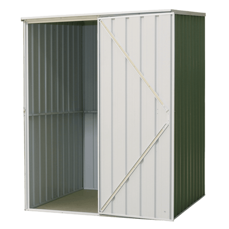Dellonda Galvanized Steel Storage Shed with Pent Style Roof 151 x 151 x 200cm - Green Model No- DG114