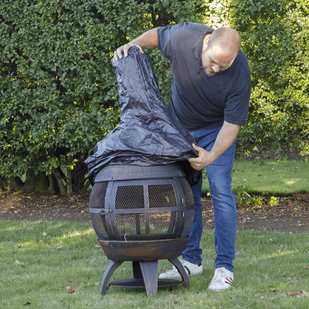 Dellonda Fire Pit, PVC Cover, Water Resistant, Heavy Duty with Drawstrings for DG112 Model No- DG122