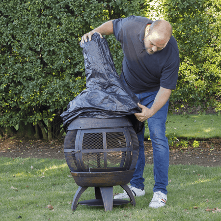 Dellonda Fire Pit, PVC Cover, Water Resistant, Heavy Duty with Drawstrings for DG112 Model No- DG122