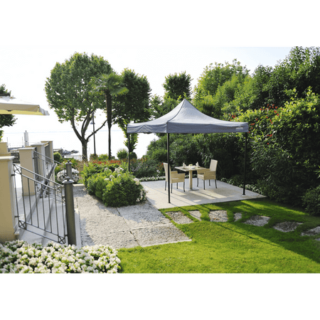 Dellonda Premium 2 x 2m Pop-Up Gazebo, Heavy Duty, PVC Coated, Water-Resistant Fabric, Supplied with Carry Bag, Rope, Stakes & Weight Bags - Grey Canopy : Model No- DG129