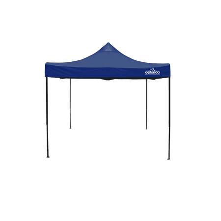 Dellonda Premium 3 x 3m Pop-Up Gazebo, PVC Coated, Water Resistant Fabric, Supplied with Carry Bag, Rope, Stakes & Weight Bags - Blue Canopy Model No- DG131