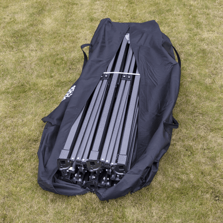 Dellonda Premium 3x6m Pop-Up Gazebo, Heavy Duty, PVC Coated, Water Resistant Fabric, Supplied with Carry Bag, Rope, Stakes & Weight Bags - Blue Canopy Model No- DG139
