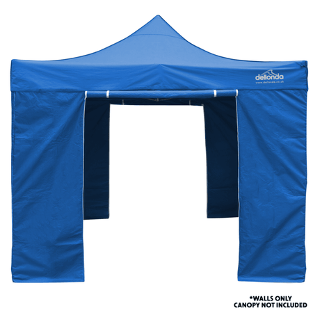 Dellonda Premium Side Walls/Doors/Windows for Gazebo/Marquee, Fits 2 x 2m Models - Blue Model No- DG143