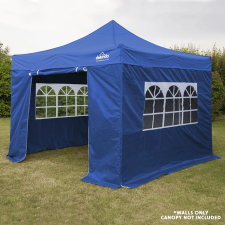 Dellonda Premium Side Walls/Doors/Windows for Gazebo/Marquee, Fits 2 x 2m Models - Blue Model No- DG143