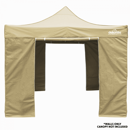 Dellonda Premium Gazebo/Marquee Side Walls/Doors/Windows, Fits 3 x 3m Models - Beige Model No- DG146