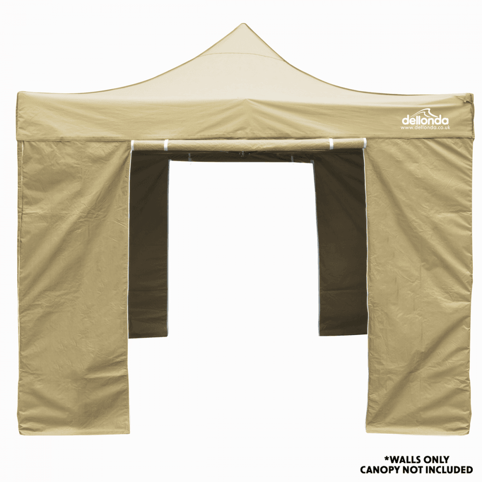 Dellonda Premium Gazebo/Marquee Side Walls/Doors/Windows, Fits 3 x 3m Models - Beige Model No- DG146