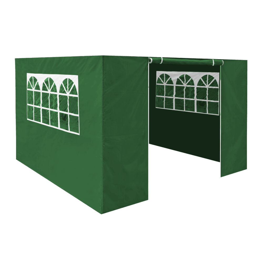 Dellonda Premium Gazebo/Marquee Side Walls/Doors/Windows, Fits 3 x 3m Models - Dark Green Model No- DG148
