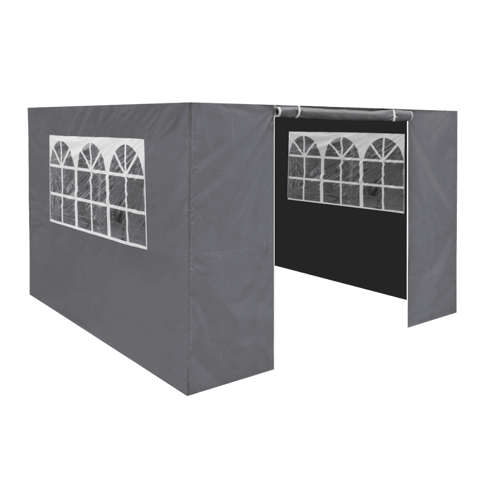 Dellonda Premium Gazebo/Marquee Side Walls/Doors/Windows, Fits 3 x 3m Models - Grey Model No- DG149