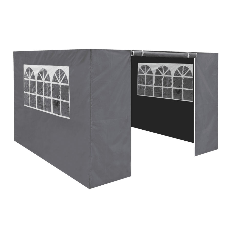 Dellonda Premium Gazebo/Marquee Side Walls/Doors/Windows, Fits 3 x 3m Models - Grey Model No- DG149