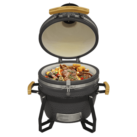 Dellonda Deluxe 16"(40cm) Ceramic Kamado Style BBQ Model No- DG158