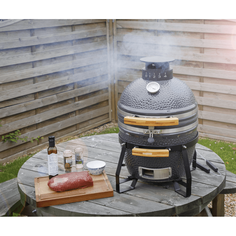 Dellonda Deluxe 16"(40cm) Ceramic Kamado Style BBQ Model No- DG158