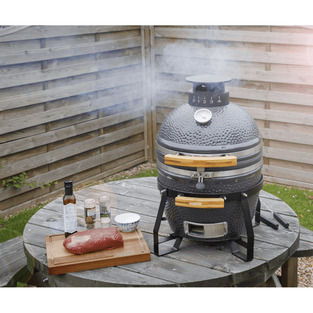 Dellonda Deluxe 16"(40cm) Ceramic Kamado Style BBQ Model No- DG158