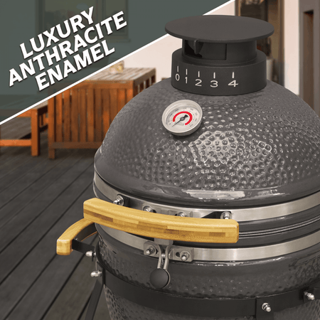 Dellonda Deluxe 16"(40cm) Ceramic Kamado Style BBQ Model No- DG158