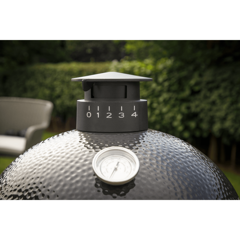 Dellonda Deluxe 22"(56cm) Ceramic Kamado Style BBQ with Wheeled Stand : Model No- DG159