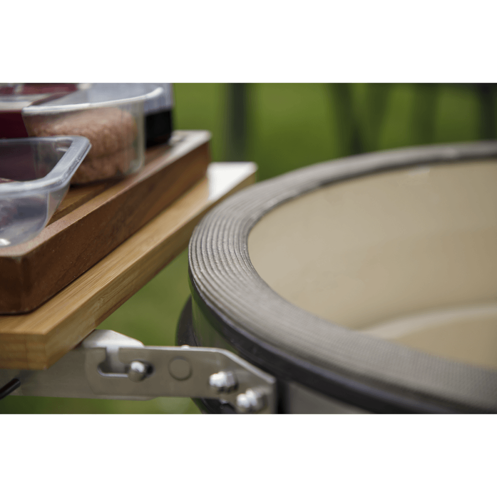 Dellonda Deluxe 22"(56cm) Ceramic Kamado Style BBQ with Wheeled Stand : Model No- DG159