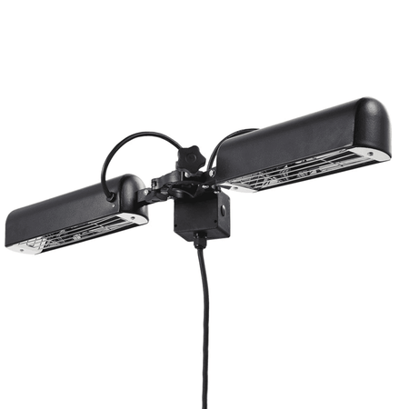 Dellonda Folding Parasol/Gazebo/Patio Outdoor Infrared Heater, Two Panels, Extra Long 5M Cable, 1600W Model No- DG176