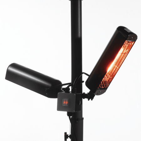 Dellonda Folding Parasol/Gazebo/Patio Outdoor Infrared Heater, Two Panels, Extra Long 5M Cable, 1600W Model No- DG176