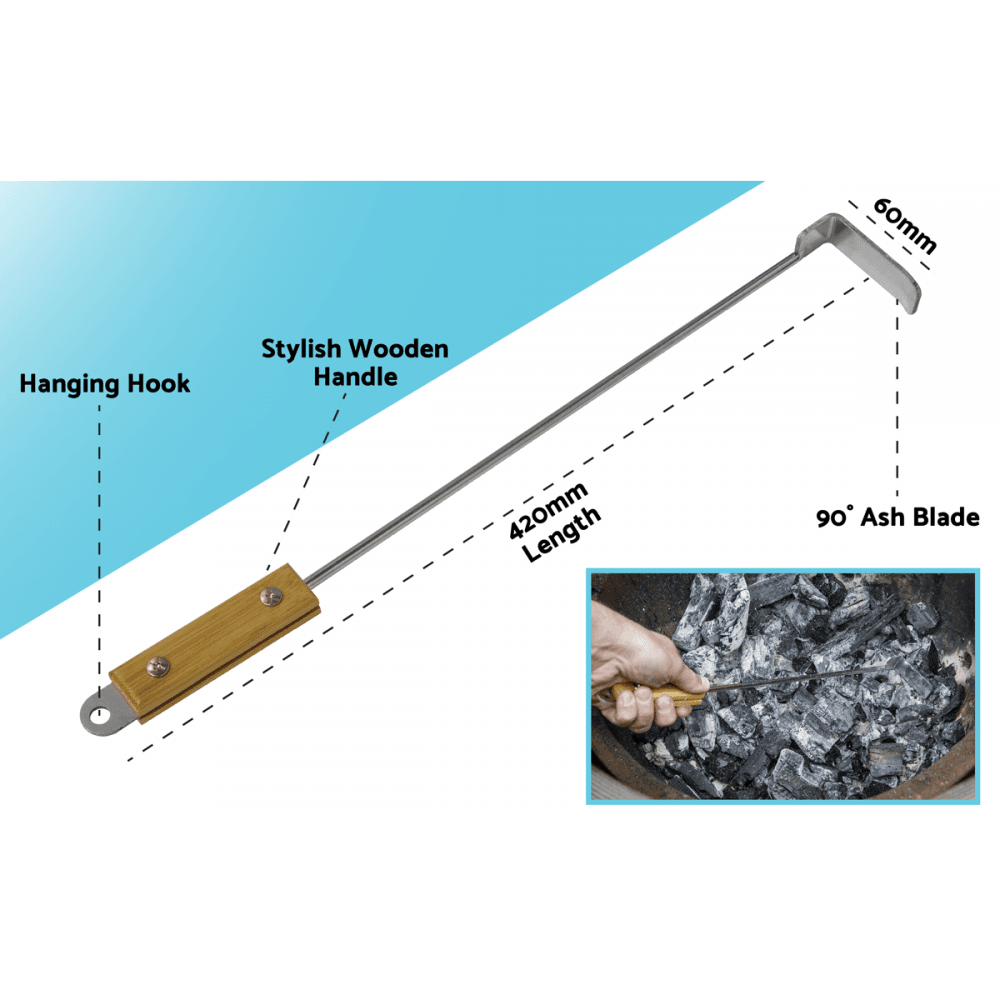 Dellonda Ash Scraper Tool for Kamado BBQs Model No- DG180