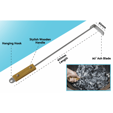 Dellonda Ash Scraper Tool for Kamado BBQs Model No- DG180