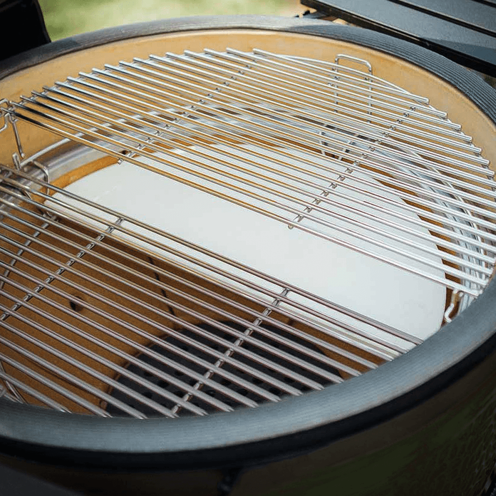 Dellonda Half-moon Ceramic Heat Deflector Plates for Kamado BBQs 15"(38cm) 2pc Model No- DG185