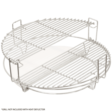 Dellonda Half-moon Ceramic Heat Deflector Plates for Kamado BBQs 15"(38cm) 2pc Model No- DG185