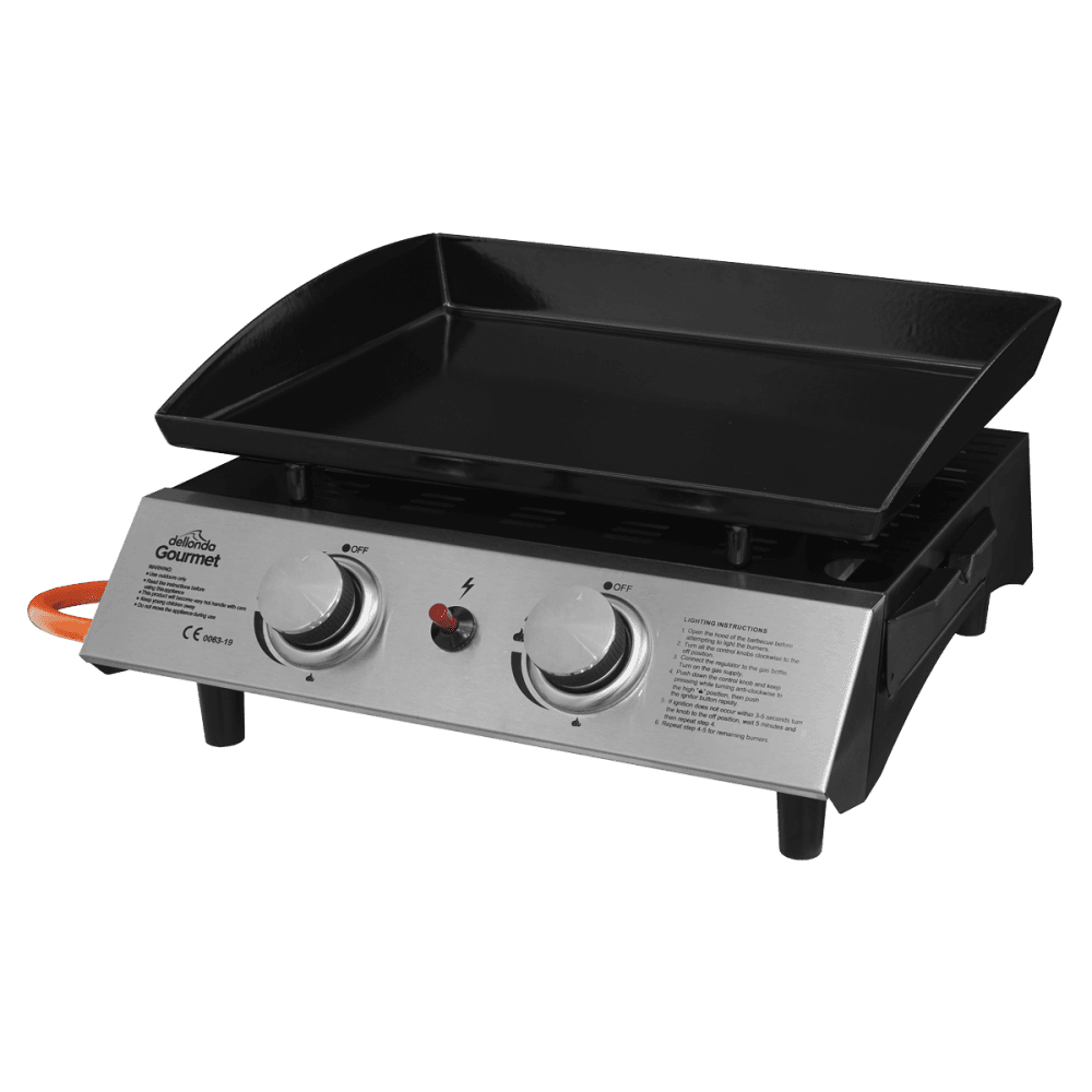 Dellonda 2 Burner Portable Gas Plancha Model No- DG21