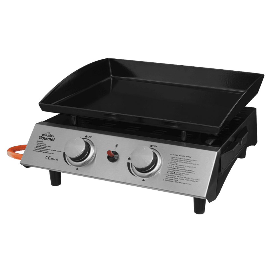 Dellonda 2 Burner Portable Gas Plancha Model No- DG21