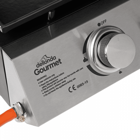 Dellonda 2 Burner Portable Gas Plancha Model No- DG21