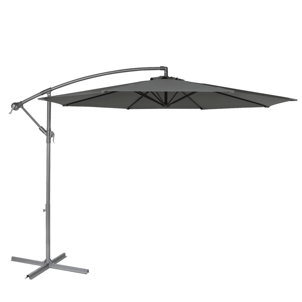 Dellonda Banana Parasol with Cover 3m - Grey Model No- DG264