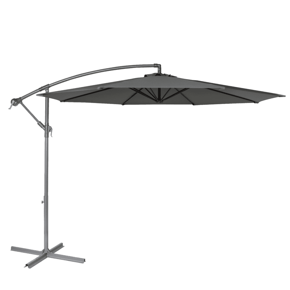Dellonda Banana Parasol with Cover 3m - Grey Model No- DG264