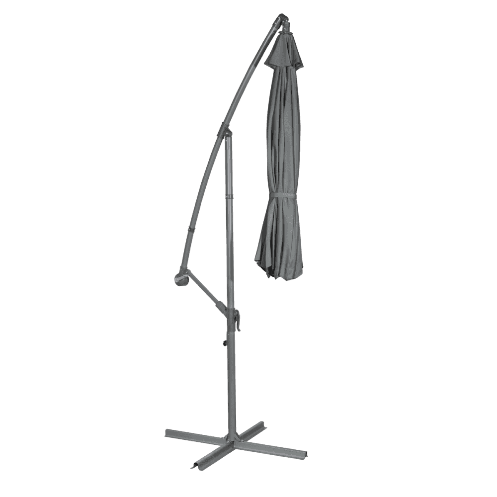 Dellonda Banana Parasol with Cover 3m - Grey Model No- DG264