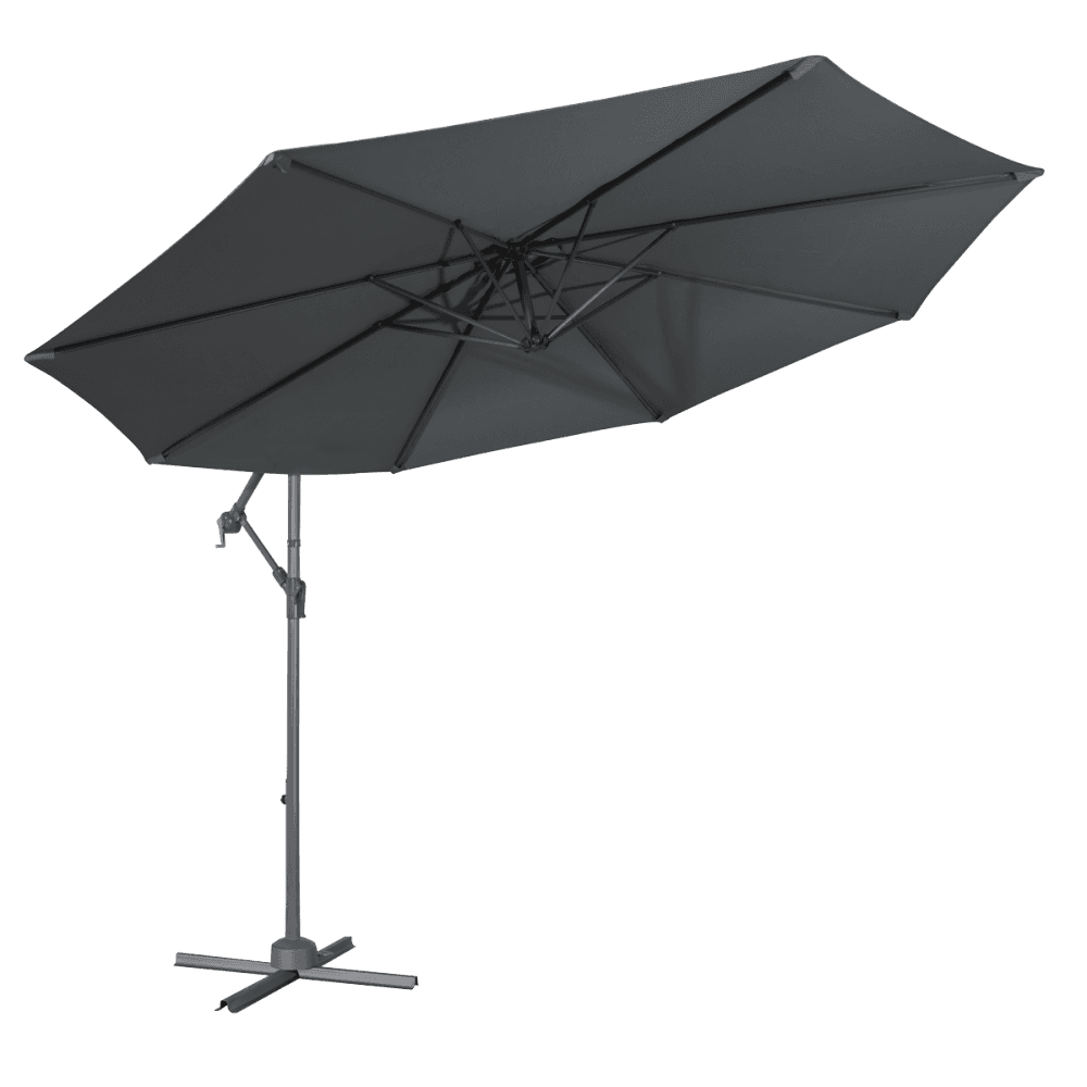 Dellonda Banana Parasol with Cover 3m - Grey Model No- DG264