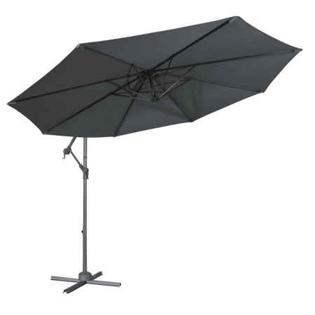 Dellonda Banana Parasol with Cover 3m - Grey Model No- DG264
