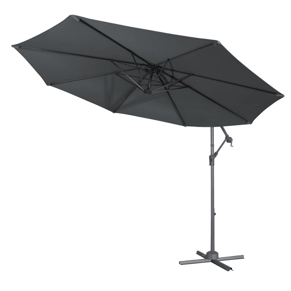 Dellonda Banana Parasol with Cover 3m - Grey Model No- DG264