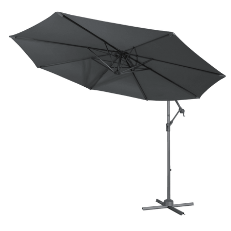 Dellonda Banana Parasol with Cover 3m - Grey Model No- DG264
