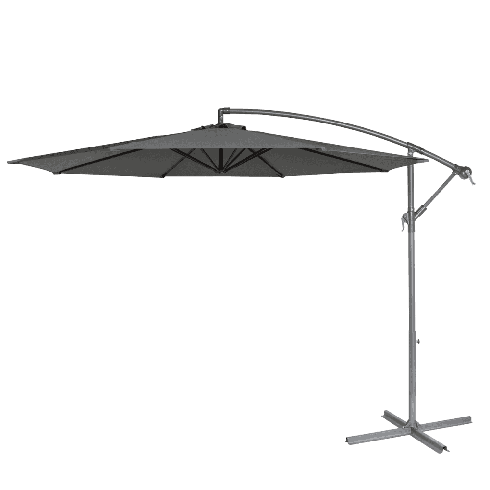 Dellonda Banana Parasol with Cover 3m - Grey Model No- DG264