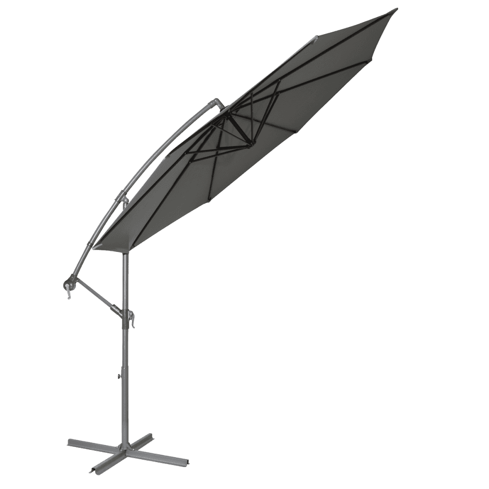 Dellonda Banana Parasol with Cover 3m - Grey Model No- DG264