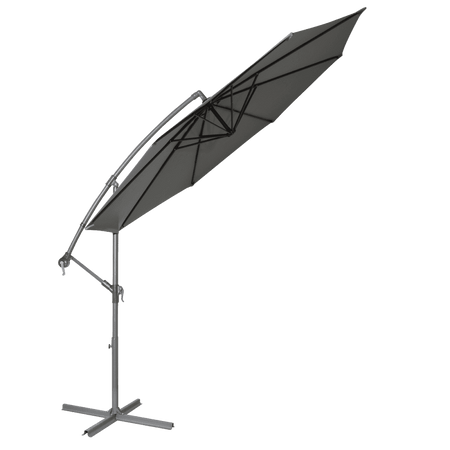 Dellonda Banana Parasol with Cover 3m - Grey Model No- DG264