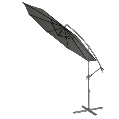 Dellonda Banana Parasol with Cover 3m - Grey Model No- DG264