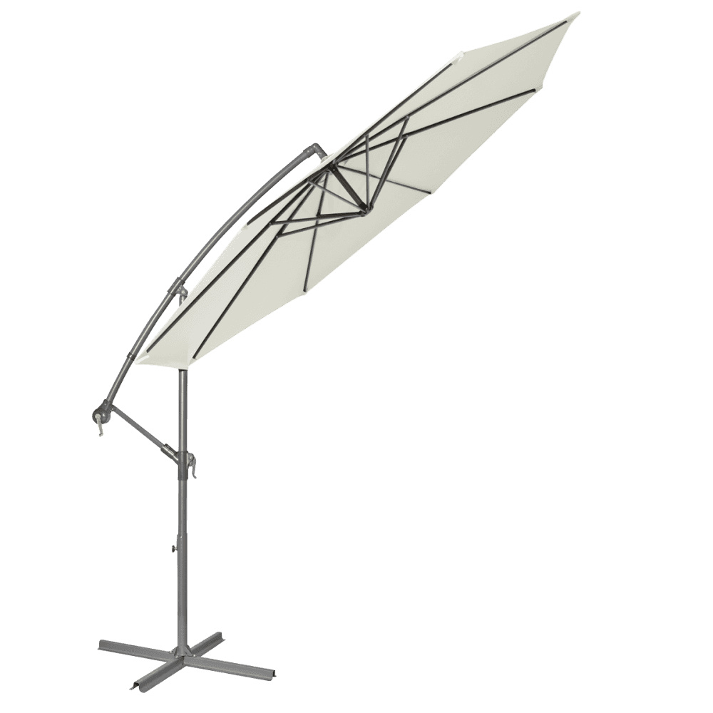 Dellonda Banana Parasol with Cover 3m - Cream Model No- DG265