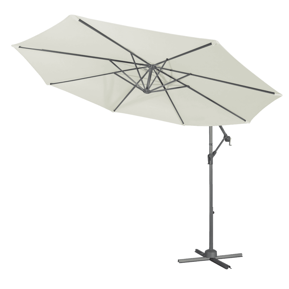 Dellonda Banana Parasol with Cover 3m - Cream Model No- DG265