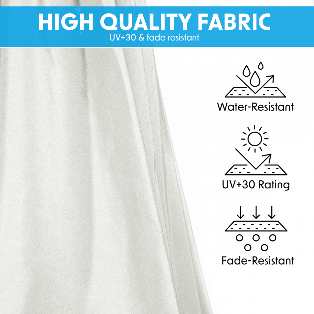 Dellonda Banana Parasol with Cover 3m - Cream Model No- DG265