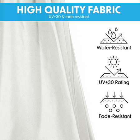 Dellonda Banana Parasol with Cover 3m - Cream Model No- DG265