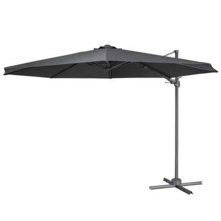 Dellonda Cantilever Parasol with 360 Rotation, Tilt & Cover 3m - Grey Model No- DG267
