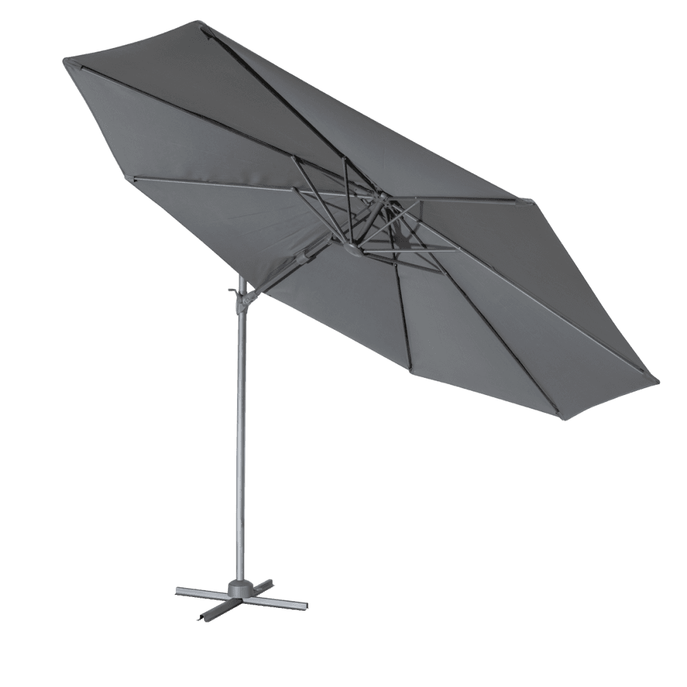 Dellonda Cantilever Parasol with 360 Rotation, Tilt & Cover 3m - Grey Model No- DG267
