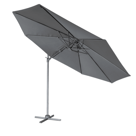 Dellonda Cantilever Parasol with 360 Rotation, Tilt & Cover 3m - Grey Model No- DG267